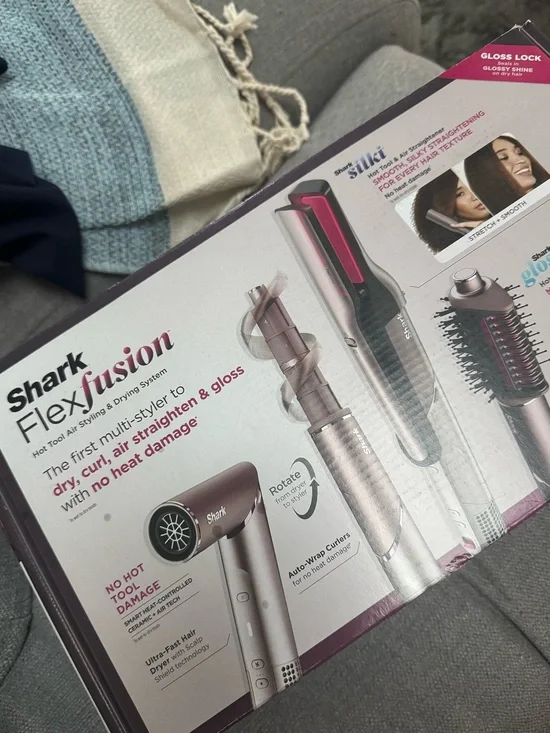 Shark FlexFusion Multi-Styling Hair Tool in Rose Gold