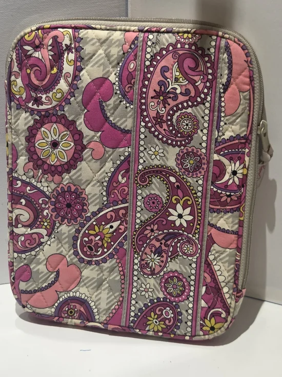 Vera Bradley Tablet iPad EReader Sleeve Paisley Meets Plaid Retired Pattern