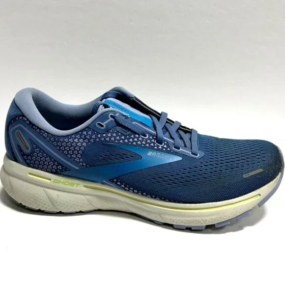 Brooks Womens Ghost 14 Running Shoe Blue Size 10 M