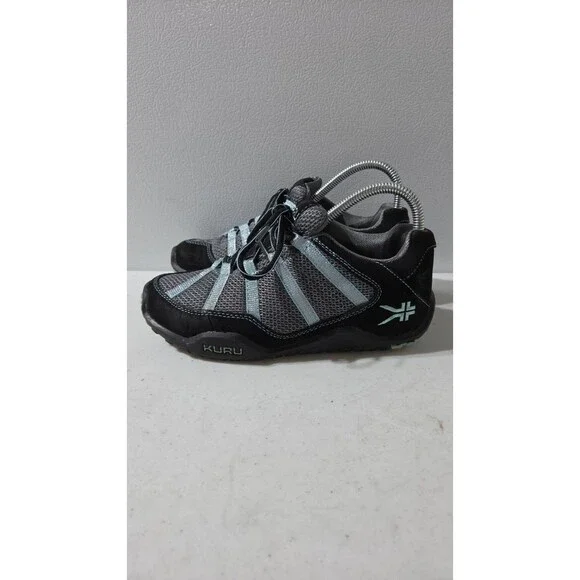 Kuru Chicane Black Mint Silver Hiking Trail Running Shoes Womans Size 6.5