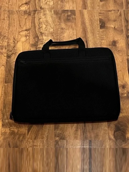 Black Laptop / Tablet Sleeve - Full Zipper with Handles