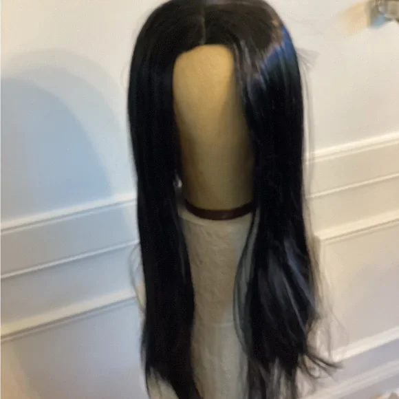 Sleek Black Synthetic Wig (~ 24 - 26 inch) NWOT