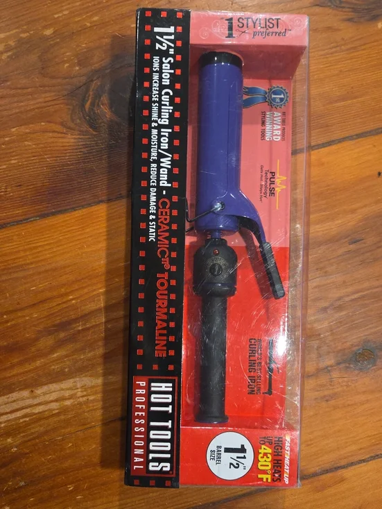 Hot Tools 1 & 1/2 Barrel Purple New Curling Iron
