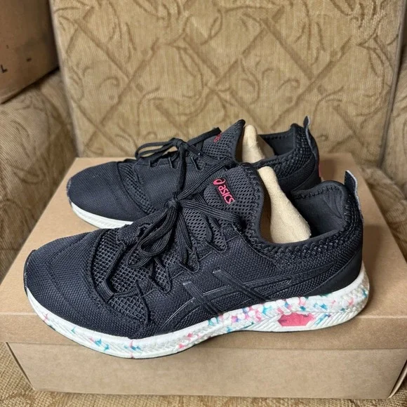Asics HyperGEL-SAI Women's Shoes Black-Pink Glow 1022a013-001 Size‎ 8