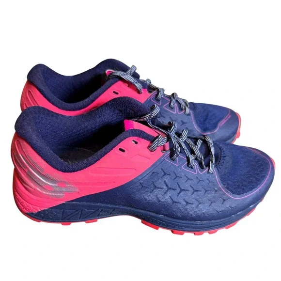 New Balance Vazee Summit‎ v2 Womens 7.5 D Wide Trail Running Shoes Blue Pink