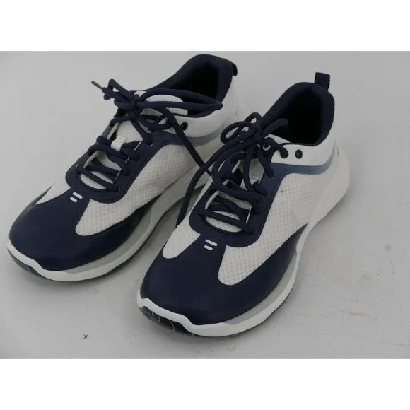 OluKai Makena Shoes White Navy Mesh Lace Up Athletic Sneakers Women's Size 7