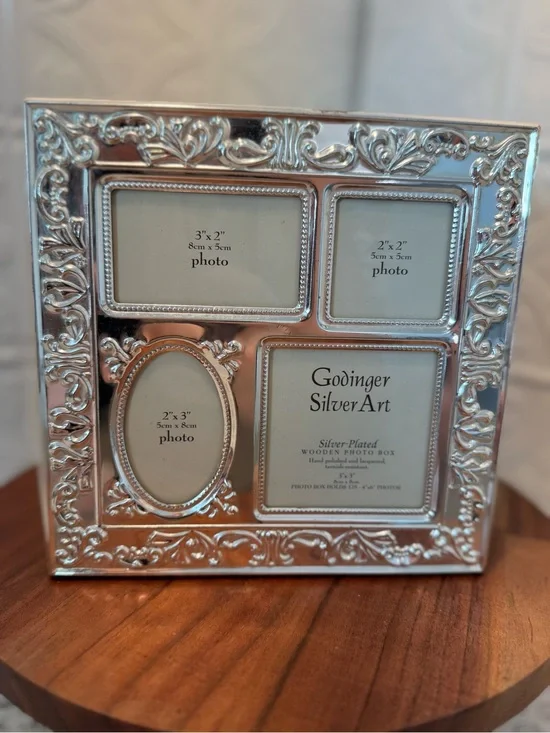 Vintage Godinger Silver Plated Photo Box