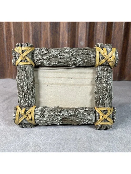 Russ Wood Design Resin Picture Frame Holds 4.5