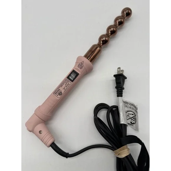 Pink Spiral Curling Wand Hair Styler - Unbranded
