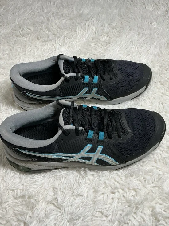 ASICS GEL-Course Glide Golf Shoes Black Silver Teal W 7/ M 5.5 Spikeless outsole