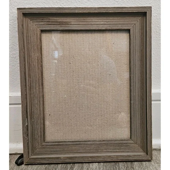 Faux‎ Wooden Photo Frame Free standing 11x13 Glass picture insert