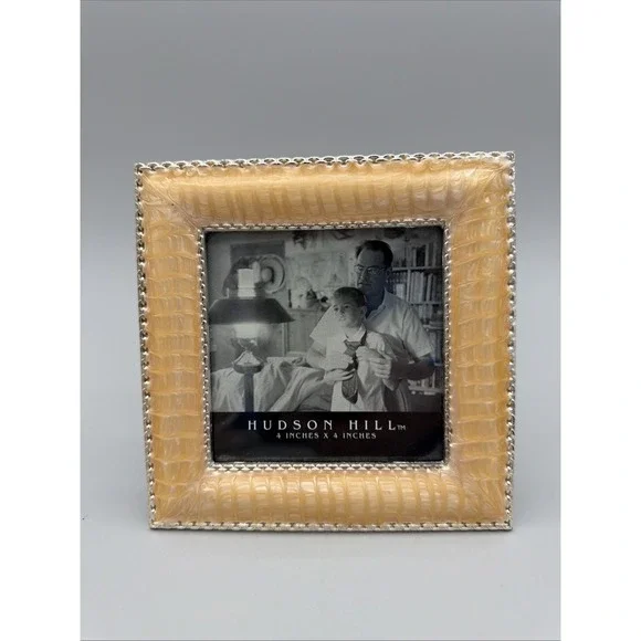 Hudson Hill Faux Mother Of Pearl In Metal Picture Frame Holds 4