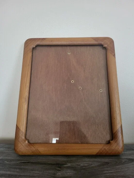 Vintage Teak Wood Picture Frame 8x10