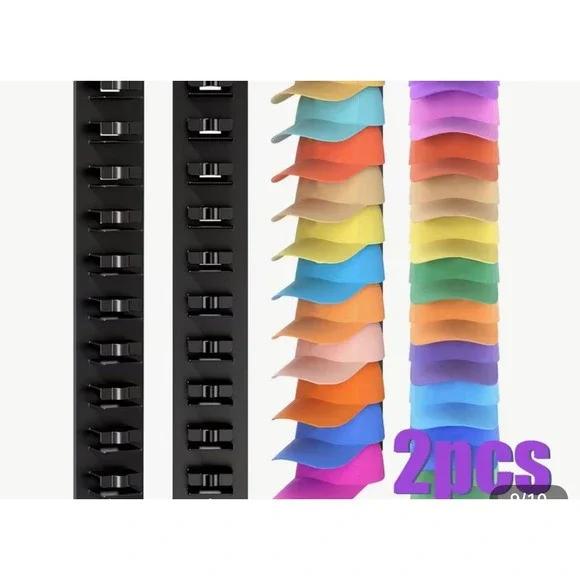 2 Pack Vertical Cap Hat Organizer‎ Rack Holder Wall Mounted Storage