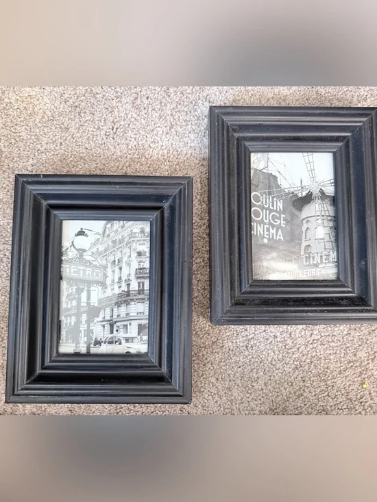 Classic Black Ceramic Picture Frame Set - Home Accents