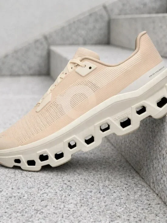 Women's On Running Cloudmonster Void Shoes - Dew Ivory 3WF10493043