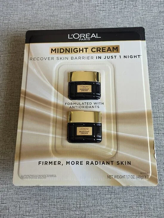 LOREAL Midnight Cream Recover Skin Barrier 2 x 1.7 Oz
