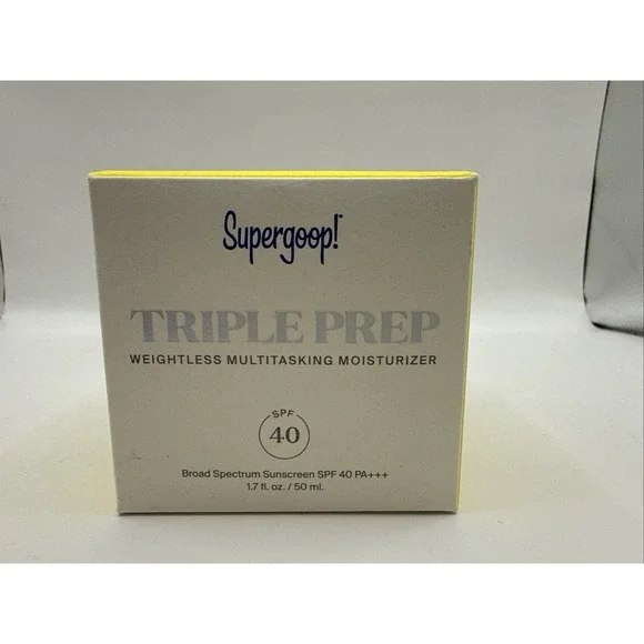 Supergoop Triple Prep Weightless Multitasking Moisturizer SPF 40 NEW 6/26 EXP