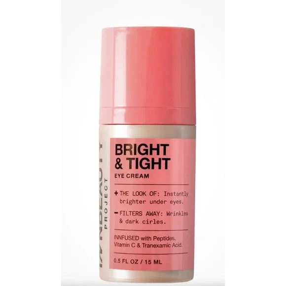 iNNBEAUTY PROJECT Bright & Tight Dark Circle Firming Eye Cream 0.5 oz 15 mL New