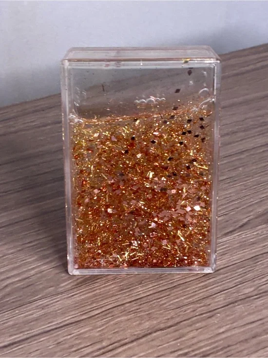 🐼 3/$25 GUC Gold Glitter Snow Globe Frame for Fuji Instax Prints