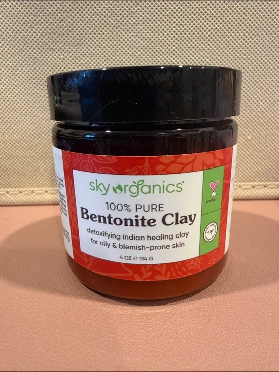 skyorganics | Bentonite Clay - 100% Pure Detoxifying Clay | 4oz