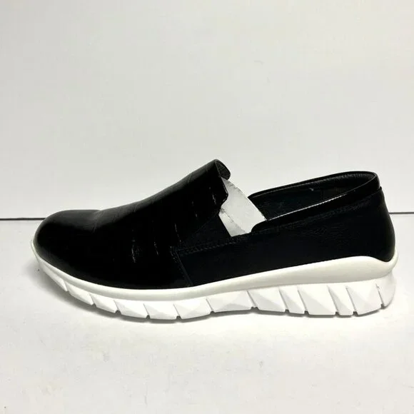 Naot Womens Titan Sneaker Black Leather Size EU41 M US10