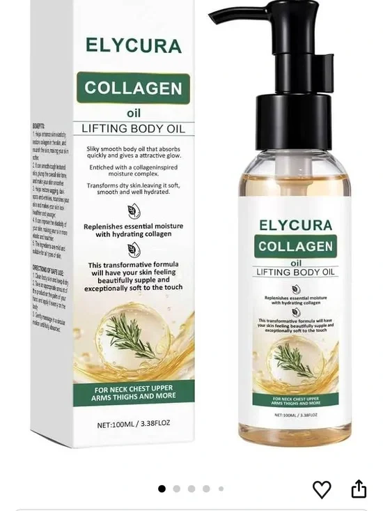 Collagen Lifting Body Oil,3.38 Fl.oz Shower Hydrating Shower Oil Helps Soften