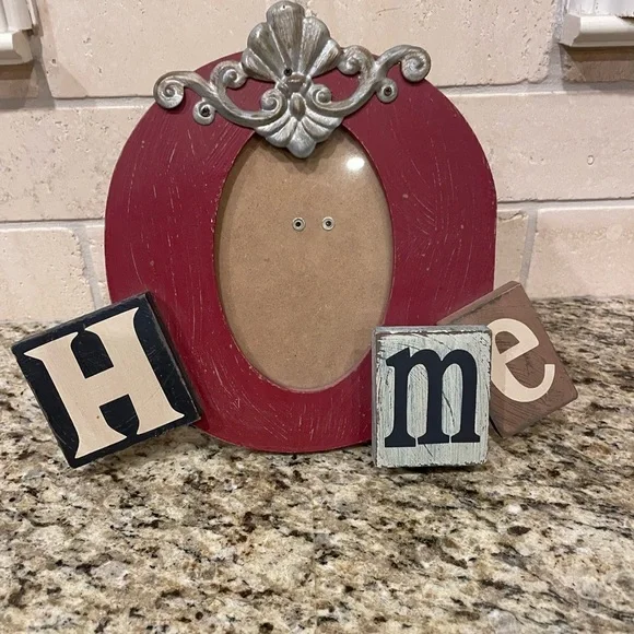 Red and‎ Silver Home Accent Frame