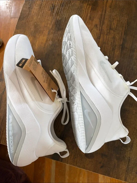 Nike Women’s White and Light Gray Air Zoom Training Shoes