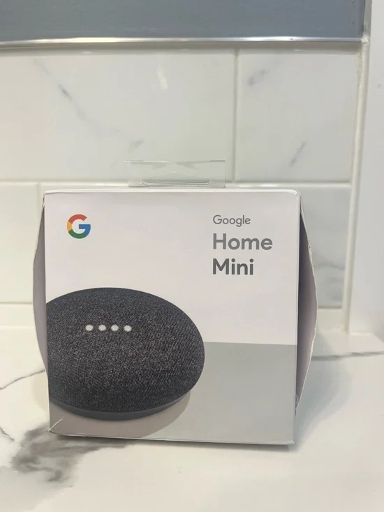 New Open BoxGoogle‎ Home Mini Bluetooth Speaker Smart Assistant Charcoal GA00216