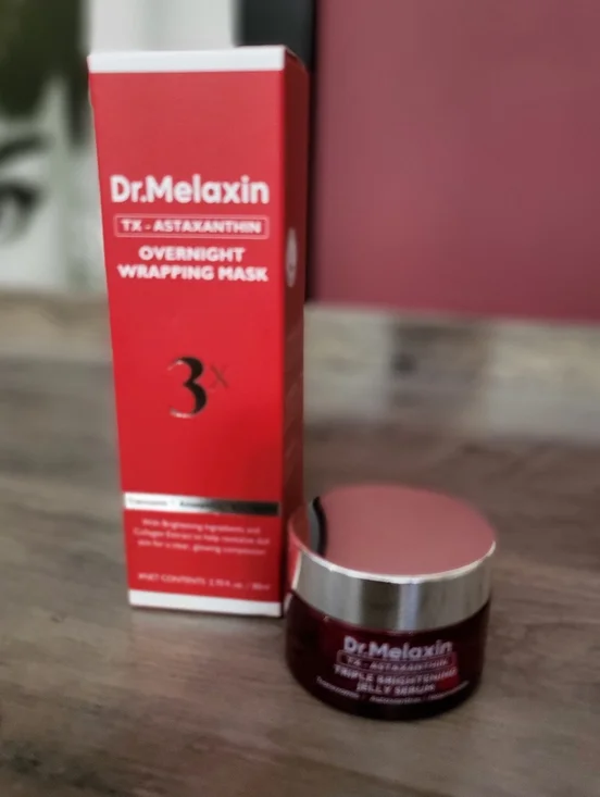 NEW SEALED DR MELAXIN ASTAXANTHIN BRIGHTENING DUO MASK/JELLY