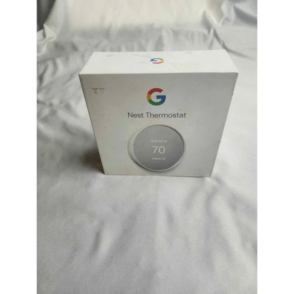 Google Nest Thermostat Smart Programmable Wi-Fi Snow White G4CVZ GA01334-US