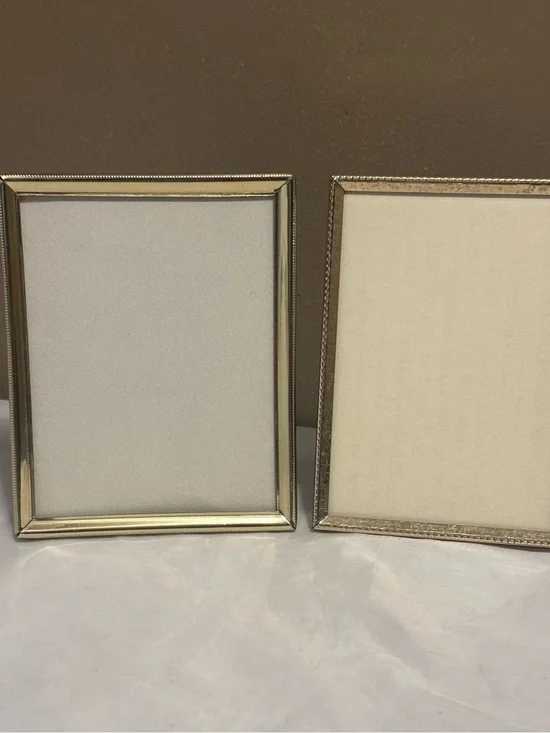 Classic Vintage Gold Toned Photo Frame Pair