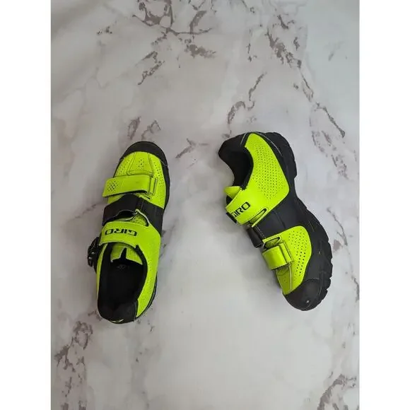 Giro Cycling Shoe Womens 8 EU 39 UK 5.5 Mens 6.5 Yellow 4 Bolt Terraduro