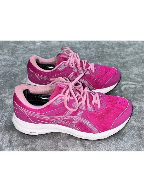 Asics Gel-Contend 8 1012B320 Womens 11 Running Shoes Pink Athletic Sneakers