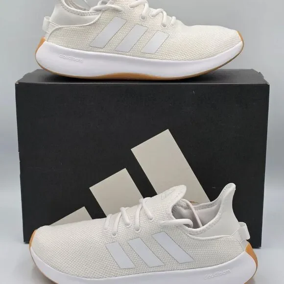 Adidas Cloudfoam Pure SPW Women’s 9 White Gum Running Shoes II0043 New in Box