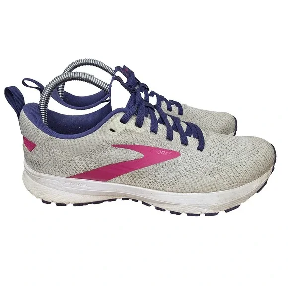 Brooks Revel‎ 5 Running Shoes Womens 9 B White Sneakers Trainers 1203611B193