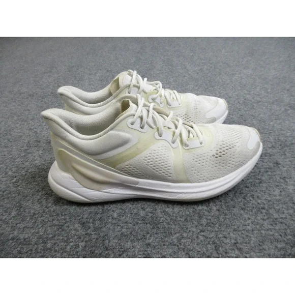 Lululemon Blissfeel Run Shoes Womens Size 8.5‎ White Mesh Lightweight Athletic