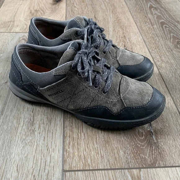 Merrell Women's Albany Lace Granite Trail Sneakers Suede Leather Hiking Shoes