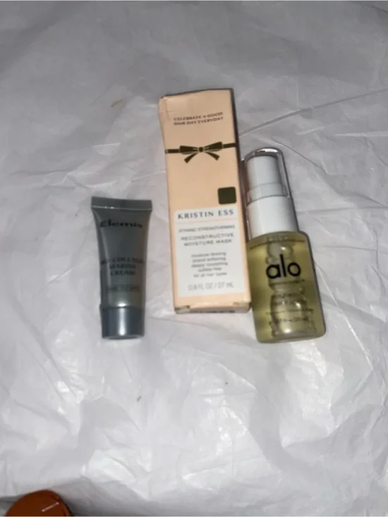 ALO Yoga Facial Oil Serum in Pale Yellow Glass Bottle bundle mix
