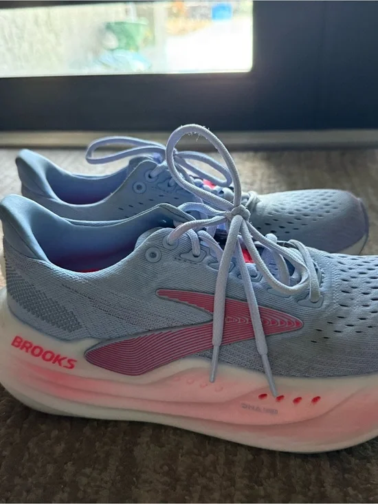 Brooks Women's Sky Blue & Pink Athletic Running Shoes