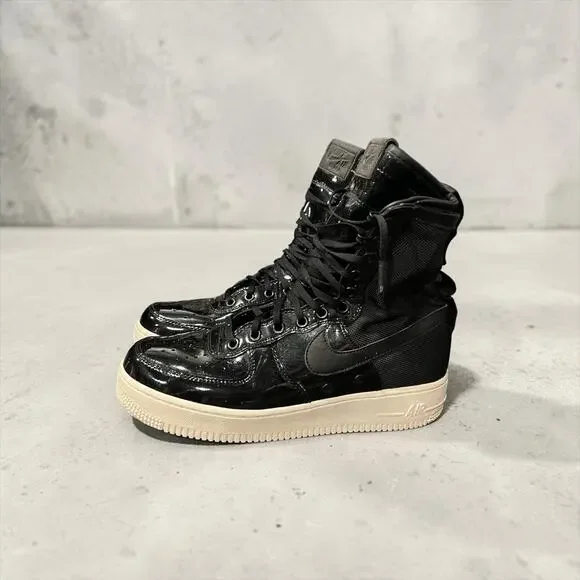 Nike SF Air Force 1 SE High With Black Patent Leather Women’s 9.5 EU 41