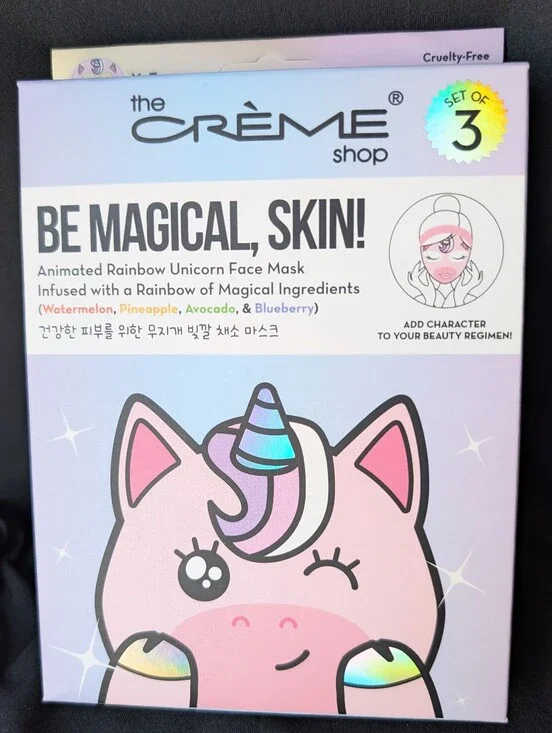 ❤️ Crème Shop 3 Be Magical, Skin! Sheet Masks K-Beauty Korean Skincare