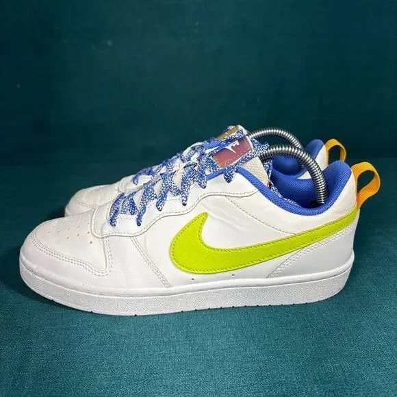 Nike Court Borough Low 2 white shoes size 7Y/8.5Women