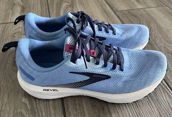 Brooks Revel 6 Women's Running Shoes Size 11.5 Marina/Lilac Rose/Pink Lady Med/B