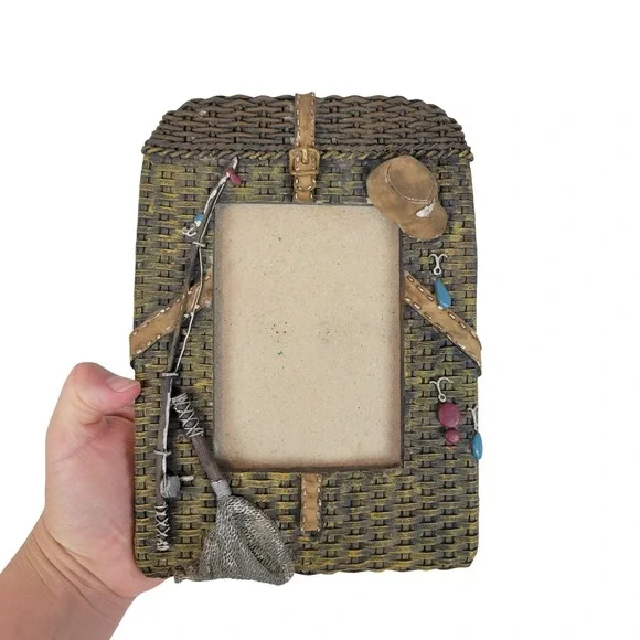Fisherman Fishing Photo Picture Frame
