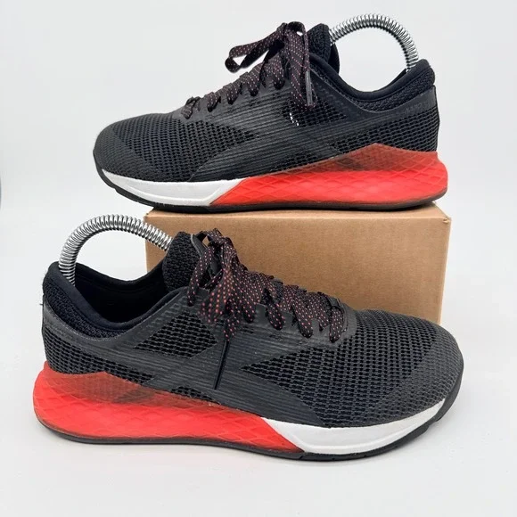 Reebok CrossFit Nano 8 Flexweave Black Red Training Shoes Womens‎ Size 5