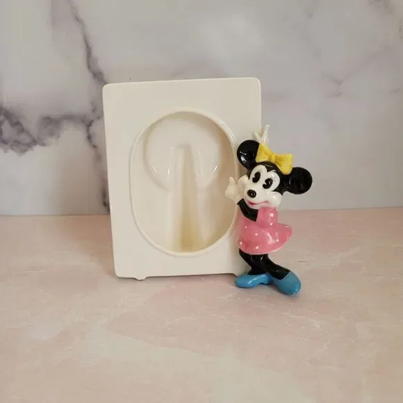 Minnie Mouse Disney vintage 90s ceramic photo picture frame