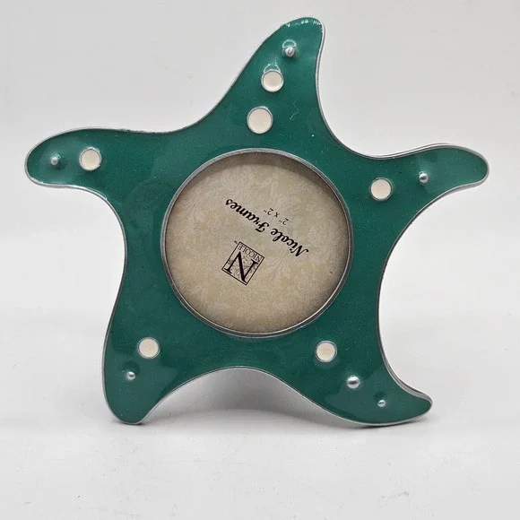 Nicole Frames Green Starfish‎ Picture Frame 2x2 Coastal Beach Nautical Decor
