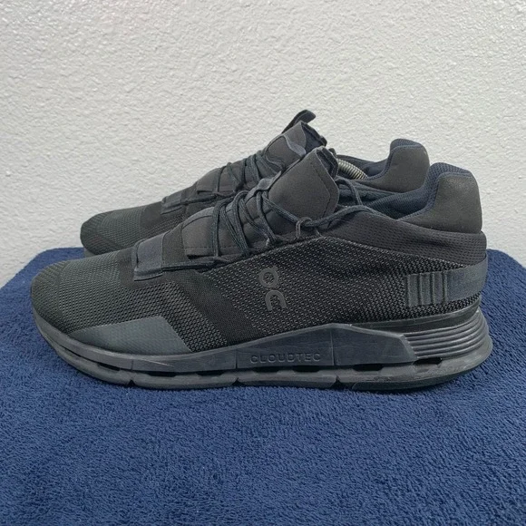 On Cloudnova 2 Mens Size 12.5 Black Shoes Training Sneakers Gym